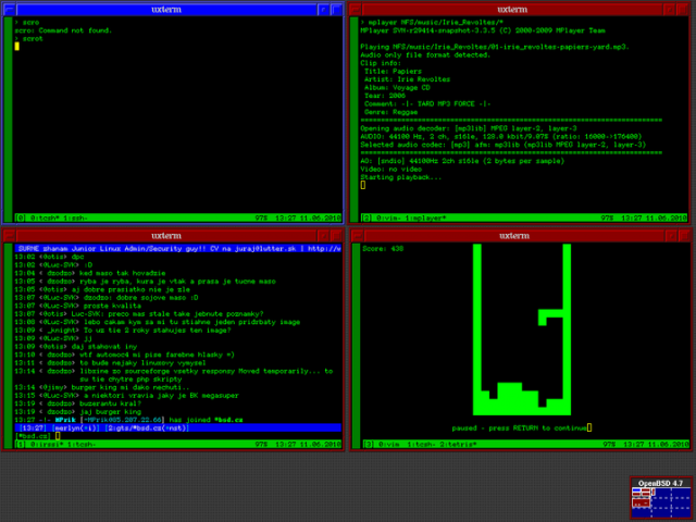 Merlyn TPx31 OpenBSD Screenshot Merlyn TPx31 OpenBSD Screenshot